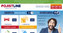 Desktop Screenshot of pojist-line.cz